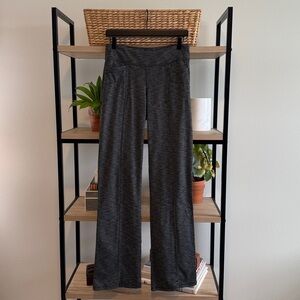 Athleta Mid-Rise Charcoal Space Dye Bootcut Pull On Legging, Small Tall